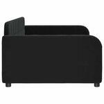 vidaXL Lit de repos sans matelas noir 90x200 cm velours