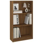 vidaXL Bibliothèque Chêne marron 60x24x109 cm Bois d'ingénierie