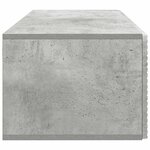 vidaXL Meuble TV mural Gris béton 78 5 x 41 x 30 cm Bois d'ingénierie