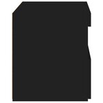 vidaXL Tables de chevet avec lumières LED 2 Pièces noir 50x40x45 cm