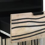 vidaXL Ensemble de mobilier de salle de bain avec tiroir 3 Pièces Blanc