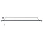 vidaXL Store rétractable manuel avec LEDs Rouge et Anthracite 4 × 3 m