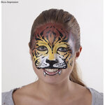 Pochoir de maquillage pour enfant tigre