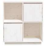 vidaXL Buffet blanc 74x35x80 cm bois massif de pin