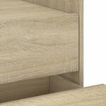 vidaXL Table de chevet chêne sonoma 45x50x50 cm bois d’ingénierie