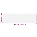vidaXL Tapis rectangulaire marron 80x300 cm bambou