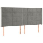 vidaXL Sommier à lattes de lit matelas et LED Gris clair 200x200 cm