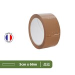 Pack and Move - Lot 6 rouleaux ruban adhésif marron pour emballage et déménagement - 66 m - Qualité Premium