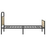 vidaXL Cadre de lit sans matelas 107x203 cm chêne sonoma