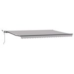 vidaXL Auvent Rétractable with Gris clair 500 × 350 cm tissu