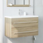vidaXL Armoire de lavabo vieux bois 80x38 5x48 cm bois d'ingénierie