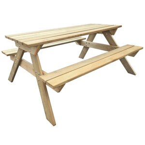 vidaXL Table de pique-nique 150 x 135 x 71 5 cm Bois