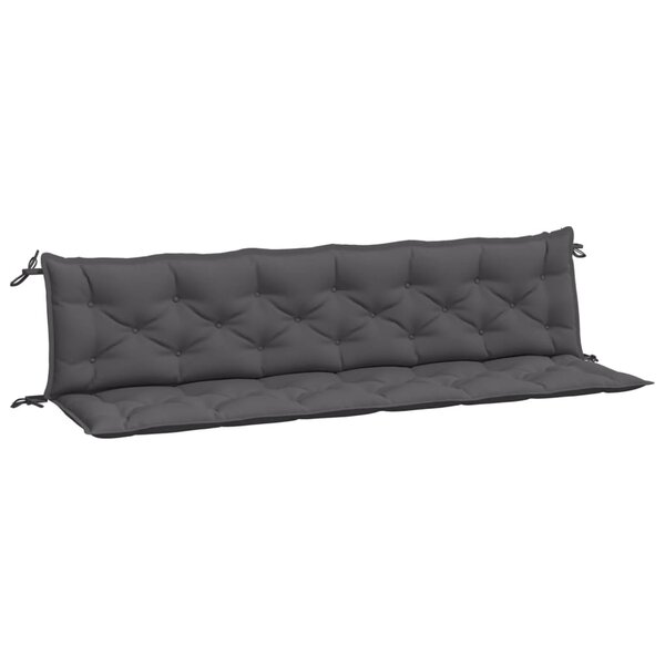 vidaXL Coussins de banc de jardin lot de 2 anthracite tissu Oxford