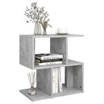 vidaXL Tables de chevet 2 Pièces Gris béton 50x30x51 5 cm Aggloméré