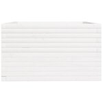 vidaXL Jardinière blanc 80x80x49 5 cm bois de pin massif