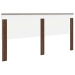 vidaXL Tête de lit Chêne brun 200 cm Bois d'ingénierie