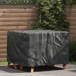 vidaXL Housse pour mobilier d'extérieur Noir 113 x 113 x 73 cm 210D