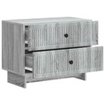 vidaXL Cabinet de chevet avec tiroir Sonoma gris 62 x 34 5 x 47 5 cm