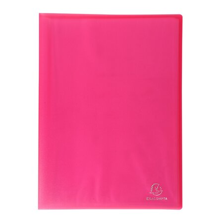 Protège-documents polypropylène semi-rigide 24 x 32 cm - 20 vues  - rose