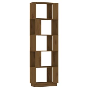 vidaXL Bibliothèque/Cloison Marron miel 51x25x163 5 cm Pin solide