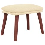 vidaXL Repose-pied Crème 45x29 5x35 cm Tissu