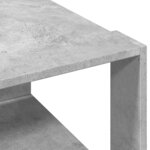vidaXL Table basse gris béton 51 5x51 5x30 cm bois d'ingénierie