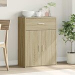 vidaXL Buffet chêne sonoma 60x30x84 cm bois d'ingénierie