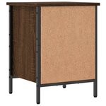 vidaXL Armoire à chaussures chêne marron 38x35x50 cm bois d'ingénierie