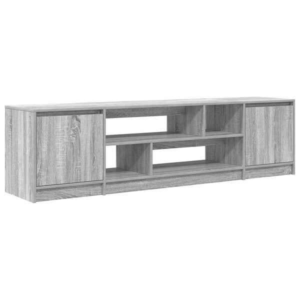 vidaXL Meuble TV sonoma gris 188 5x41x50 cm bois d'ingénierie