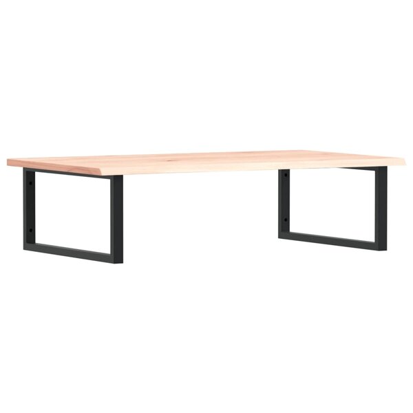 vidaXL Étagère de vasque murale acier et bois de chêne massif