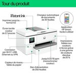Imprimante HP OfficeJet Pro 9720e A3 Tout-en-un recto-verso  3 mois Instant Ink inclus avec HP+