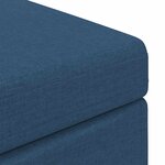vidaXL Tabouret Bleu 101 x 41 x 40 cm Tissu et bois stratifié