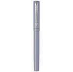 PARKER VECTOR XL Stylo plume  laque bleu-argent métallisée sur laiton  plume moyenne  encre bleue  Coffret cadeau