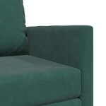 vidaXL Canapé-Lit Vert foncé 74 x 77 x 81 cm Velours