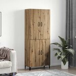 vidaXL Haut Armoire 2 Pièces Chêne artisanal Bois d'ingénierie