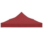 vidaXL Toit de tente de réception 6x3 m Bordeaux 270 g/m²