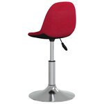 Vidaxl tabouret de bar rouge bordeaux tissu
