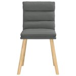 vidaXL Chaises à manger lot de 6 gris foncé tissu