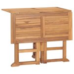 vidaXL Ensemble à manger d'extérieur pliable 5 Pièces Bois solide de teck