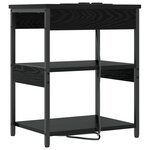 vidaXL Armoires de chevet 2 Pièces Chêne noir 41 x 31 x 51 cm