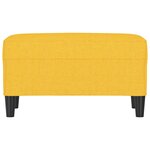 vidaXL Banc Jaune clair 70x35x41 cm Tissu