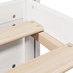 vidaXL Cadre de lit avec tête de lit sans matelas blanc 90x200 cm