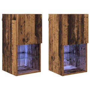 vidaXL Meubles TV muraux 2 Pièces Bois ancien 30 5 x 30 x 60 cm