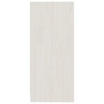 vidaXL Armoire d'appoint blanc 35 5x33 5x76 cm bois de pin massif
