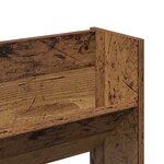 vidaXL Cabinets à chaussures muraux 2 Pièces Vieux bois 60 x 18 x 60 cm