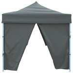 vidaXL Tente de réception pliable avec 8 parois 870x291x315 cm Anthracite