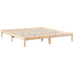 vidaXL Cadre de lit extra long sans matelas 200x220 cm bois massif pin