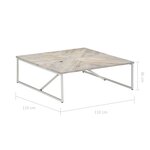 vidaXL Table basse 110x110x36 cm Bois de manguier solide