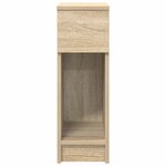 vidaXL Table de chevet avec tiroir chêne sonoma 20x36x60 cm