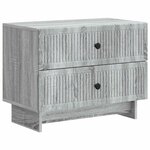 vidaXL Cabinet de chevet Sonoma gris 62 x 34 5 x 47 5 cm